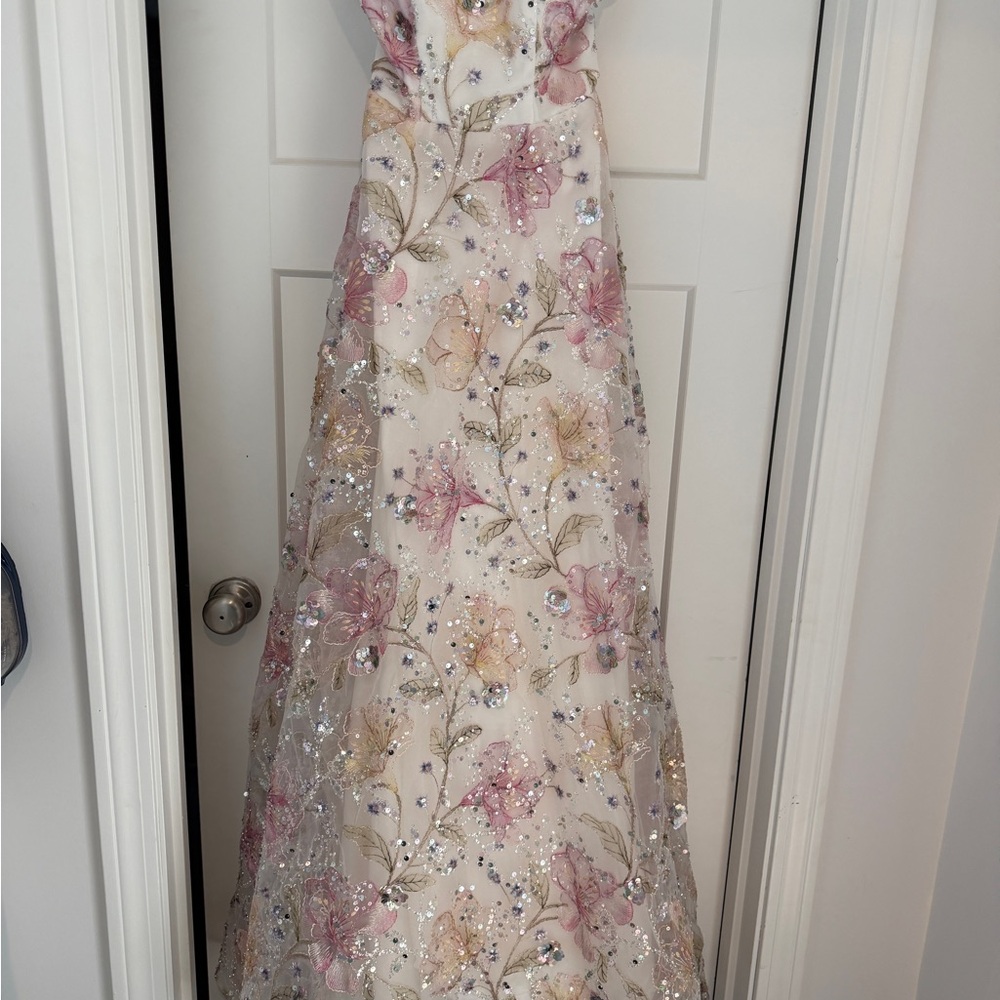 Floral Prom Dress - Picture 2 of 4